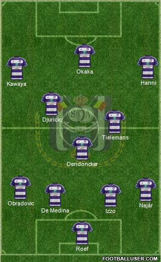 RSC Anderlecht Formation 2016