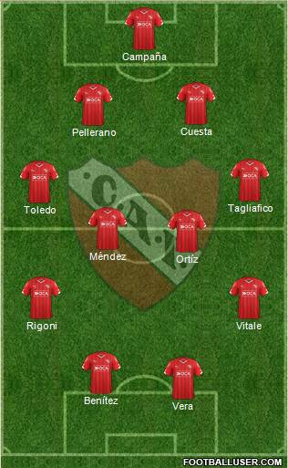 Independiente Formation 2016