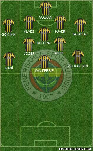 Fenerbahçe SK Formation 2016