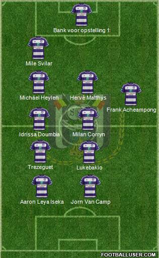 RSC Anderlecht Formation 2016