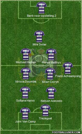 RSC Anderlecht Formation 2016