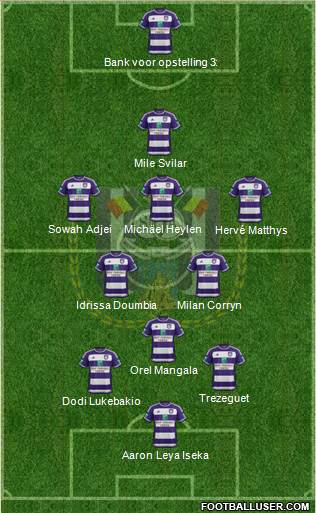 RSC Anderlecht Formation 2016