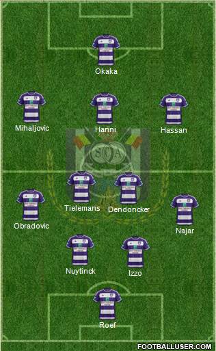 RSC Anderlecht Formation 2016