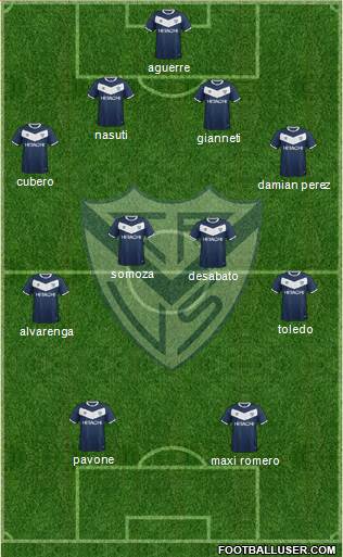 Vélez Sarsfield Formation 2016