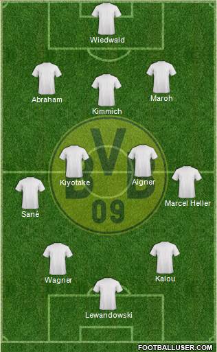 Borussia Dortmund Formation 2016