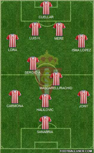 Real Sporting S.A.D. Formation 2016