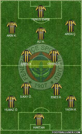 Fenerbahçe SK Formation 2016