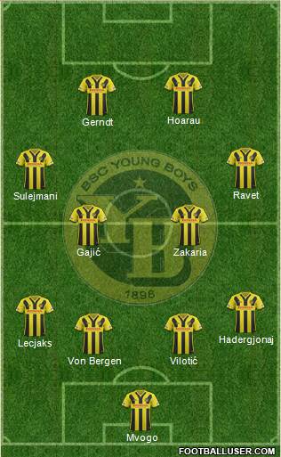 BSC Young Boys Formation 2016