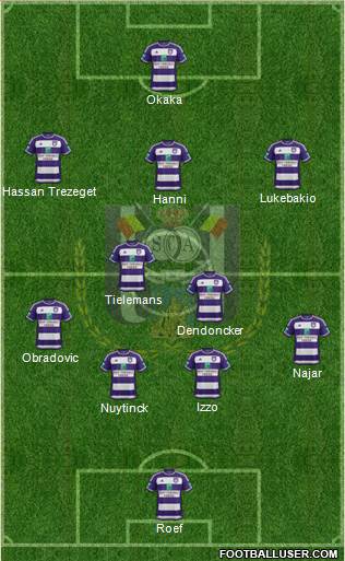 RSC Anderlecht Formation 2016