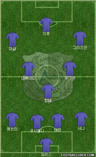 Amiens Sporting Club Football Formation 2016