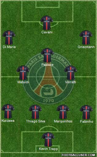 Paris Saint-Germain Formation 2016