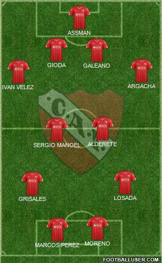 Independiente Formation 2016