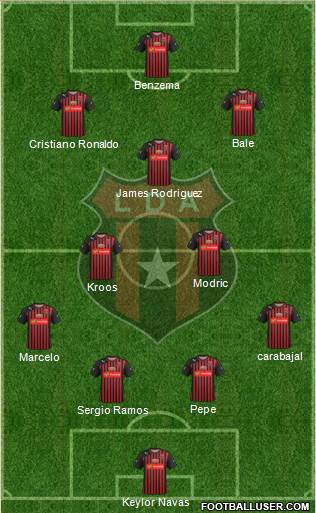 Liga Deportiva Alajuelense football formation