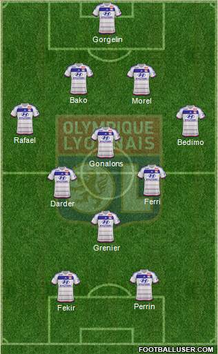 Olympique Lyonnais Formation 2016