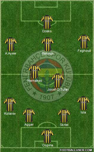 Fenerbahçe SK Formation 2016