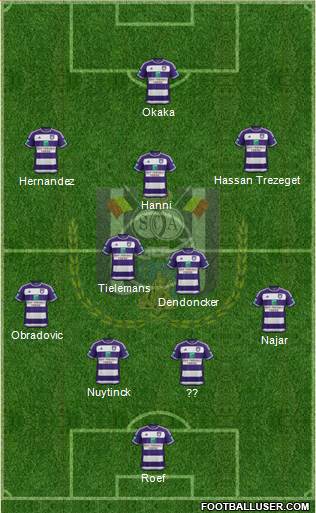 RSC Anderlecht Formation 2016