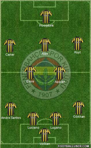 Fenerbahçe SK Formation 2016
