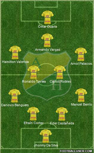 CD Atlético Huila Formation 2016