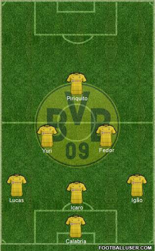 Borussia Dortmund Formation 2016