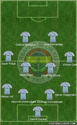 Fenerbahçe SK Formation 2016