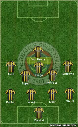 Fenerbahçe SK Formation 2016