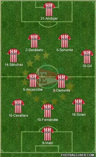 Estudiantes de La Plata Formation 2016
