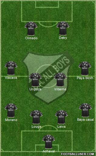 All Boys Formation 2016