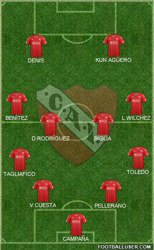 Independiente Formation 2016