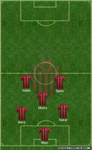 KF Shkendija HB 79 Tetovo Formation 2016