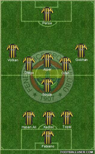 Fenerbahçe SK Formation 2016