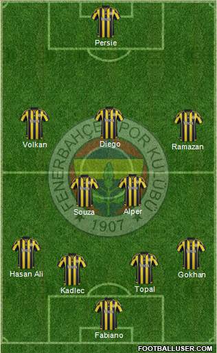 Fenerbahçe SK Formation 2016
