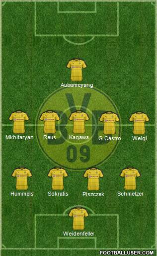 Borussia Dortmund Formation 2016