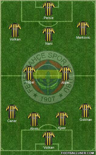 Fenerbahçe SK Formation 2016