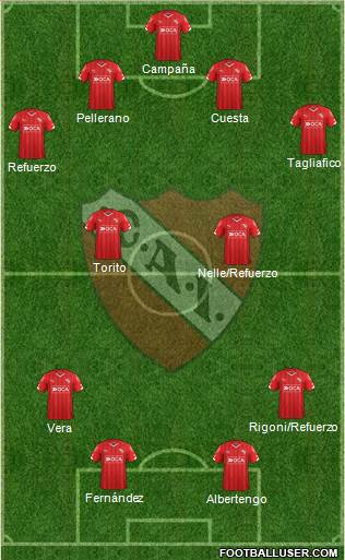 Independiente Formation 2016