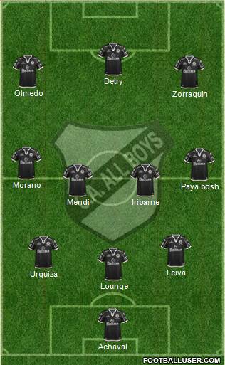All Boys Formation 2016