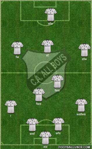 All Boys Formation 2016