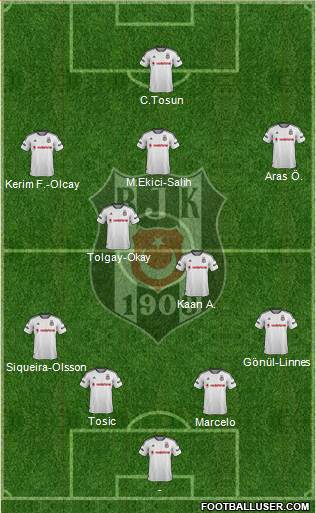 Besiktas JK Formation 2016