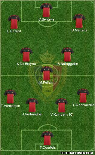 Belgium Formation 2016