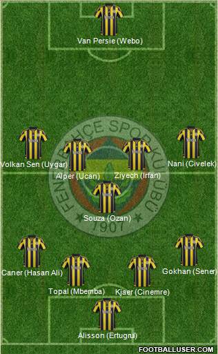 Fenerbahçe SK Formation 2016