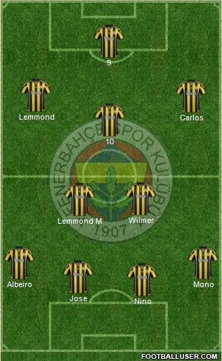 Fenerbahçe SK Formation 2016