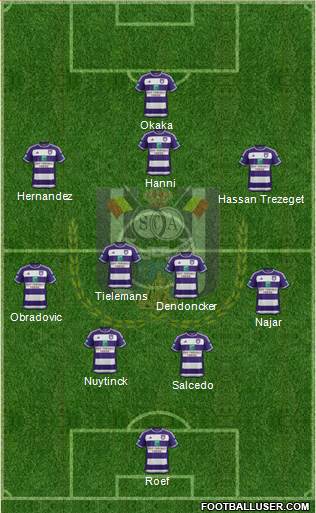 RSC Anderlecht Formation 2016