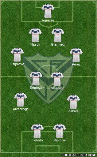 Vélez Sarsfield Formation 2016