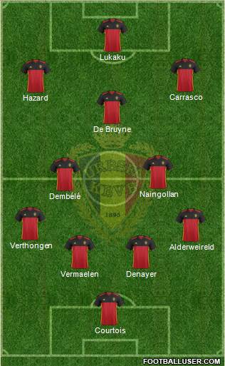 Belgium Formation 2016