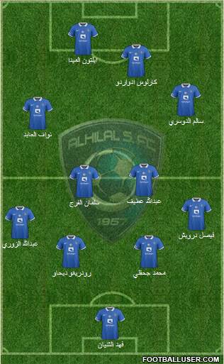 Al-Hilal (KSA) Formation 2016