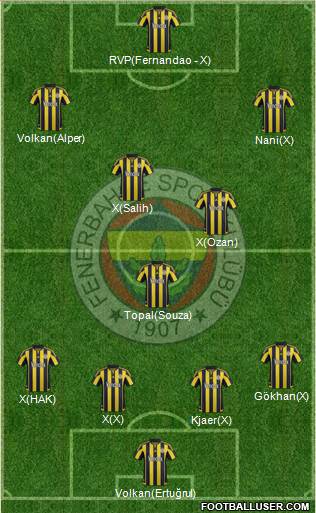 Fenerbahçe SK Formation 2016