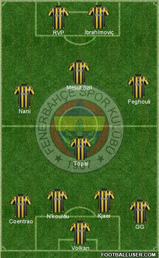 Fenerbahçe SK Formation 2016