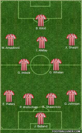 Stoke City Formation 2016