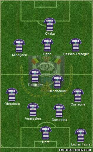 RSC Anderlecht Formation 2016