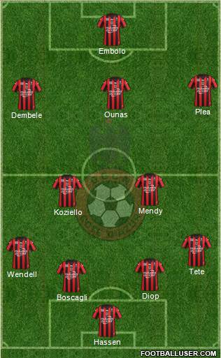 OGC Nice Côte d'Azur Formation 2016