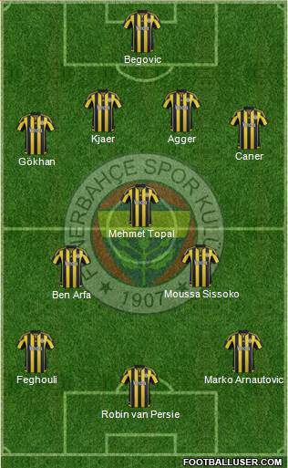 Fenerbahçe SK Formation 2016